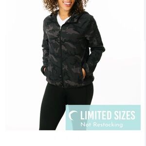 Zyia Forest Camo Zipper Hoodie Jacket